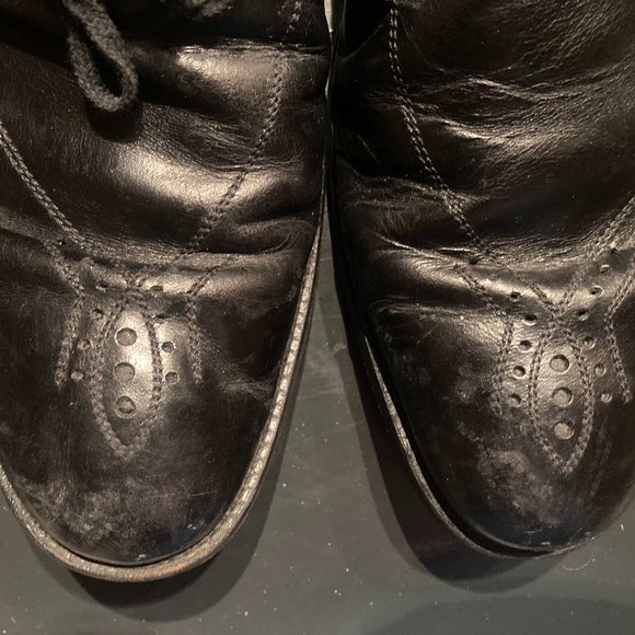 Johnston and Murphy Dress Shoes Black 10.5 Leather main image 6